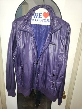 Men's Lightweight Purple Windbreaker Jacket